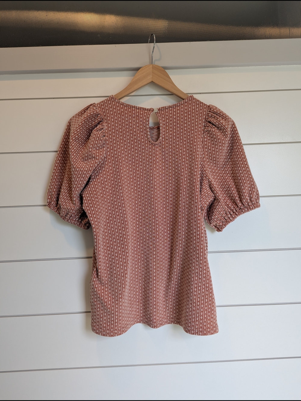 Madewell Blush-Patterned Puff Sleeve Top - Picture 6 of 10